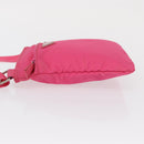 PRADA Shoulder Bag Nylon Pink Silver Auth 164385-4