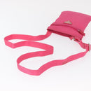 PRADA Shoulder Bag Nylon Pink Silver Auth 164385-7