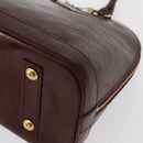 LOUIS VUITTON Monogram Vernis Alma PM Hand Bag Rouge Favist M91691 Auth 164390-16