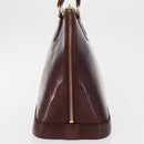 LOUIS VUITTON Monogram Vernis Alma PM Hand Bag Rouge Favist M91691 Auth 164390-4