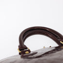 LOUIS VUITTON Monogram Vernis Alma PM Hand Bag Rouge Favist M91691 Auth 164390-8