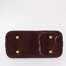 LOUIS VUITTON Monogram Vernis Alma PM Hand Bag Rouge Favist M91691 Auth 164390-5