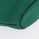 BOTTEGA VENETA Tote Bag Raffia Green Gold Auth 164393-9