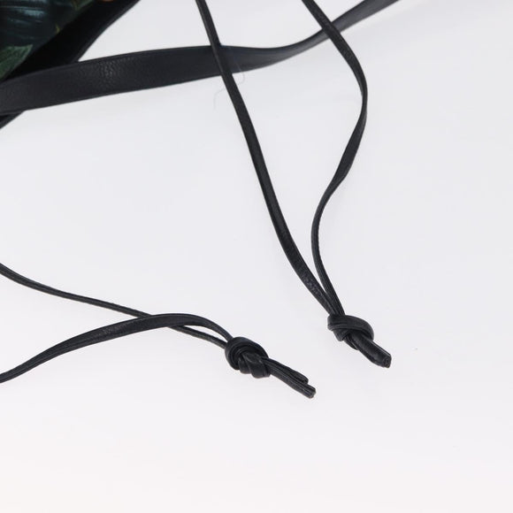 BOTTEGA VENETA Tote Bag Raffia Green Gold Auth 164393