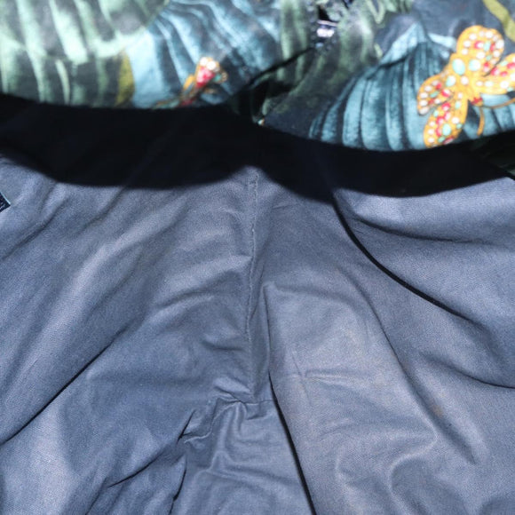 BOTTEGA VENETA Tote Bag Raffia Green Gold Auth 164393