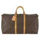 LOUIS VUITTON Monogram Keepall Bandouliere 55 Boston Bag M41414 LV Auth 164397-13