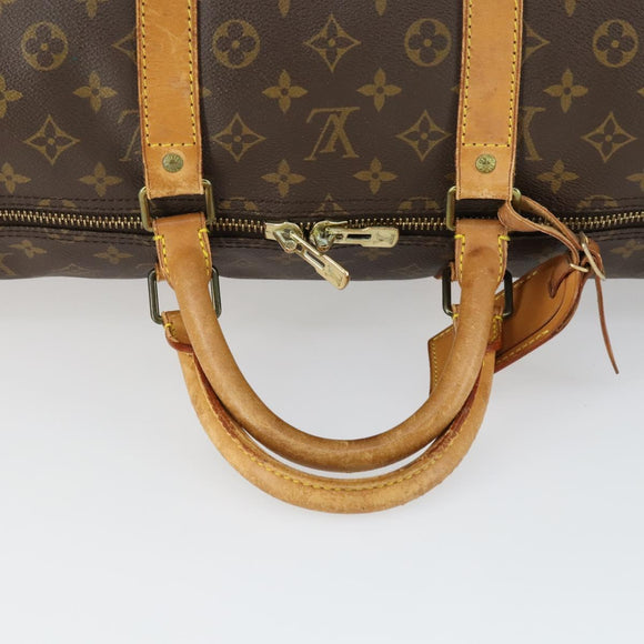 LOUIS VUITTON Monogram Keepall Bandouliere 55 Boston Bag M41414 LV Auth 164397