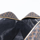 CELINE Macadam Canvas Hand Bag PVC Leather Black Gold Auth 164398-21