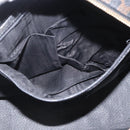 CELINE Macadam Canvas Hand Bag PVC Leather Black Gold Auth 164398-23