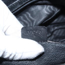 CELINE Macadam Canvas Hand Bag PVC Leather Black Gold Auth 164398-23