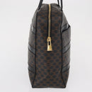 CELINE Macadam Canvas Hand Bag PVC Leather Black Gold Auth 164398-4