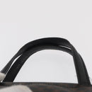 CELINE Macadam Canvas Hand Bag PVC Leather Black Gold Auth 164398-8
