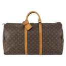LOUIS VUITTON Monogram Keepall 55 Boston Bag M41424 LV Auth 164399-13