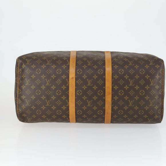 LOUIS VUITTON Monogram Keepall 55 Boston Bag M41424 LV Auth 164399