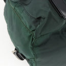 PRADA Backpack Nylon Green Silver Auth 164403-17