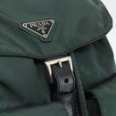 PRADA Backpack Nylon Green Silver Auth 164403-20