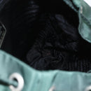 PRADA Backpack Nylon Green Silver Auth 164403-24