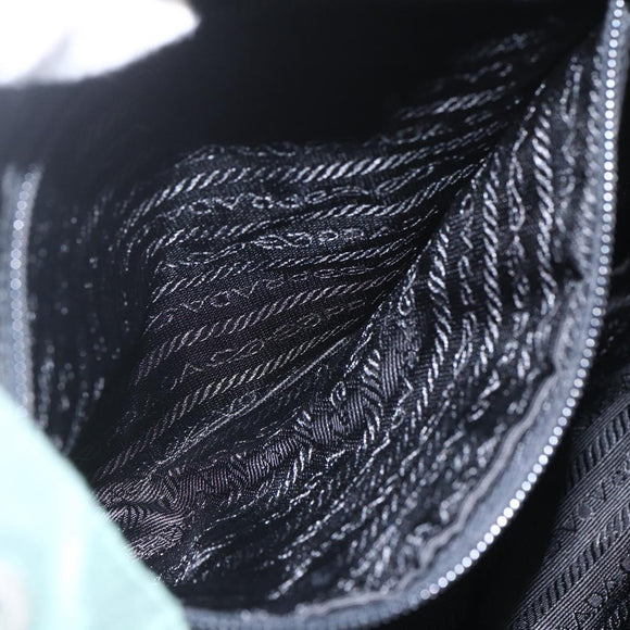 PRADA Backpack Nylon Green Silver Auth 164403