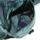 PRADA Backpack Nylon Green Silver Auth 164403-27