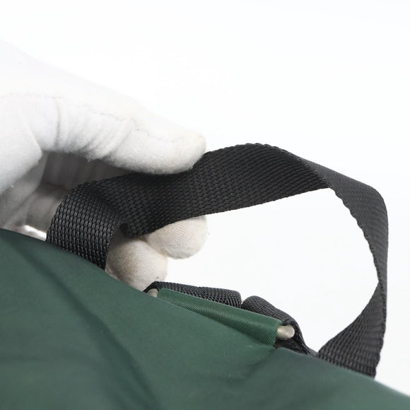 PRADA Backpack Nylon Green Silver Auth 164403