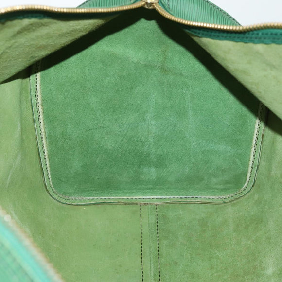 LOUIS VUITTON Epi Keepall 50 Boston Bag Grün M42964 LV Auth 164405