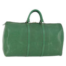 LOUIS VUITTON Epi Keepall 50 Boston Bag Grün M42964 LV Auth 164405-1