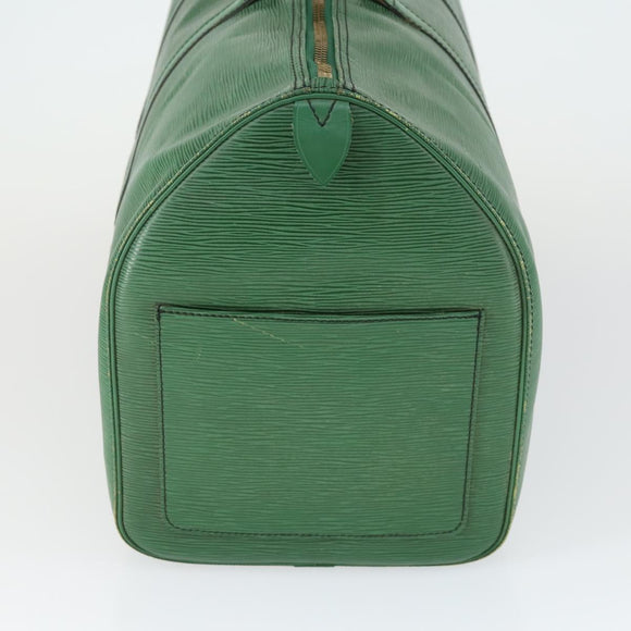 LOUIS VUITTON Epi Keepall 50 Boston Bag Grün M42964 LV Auth 164405