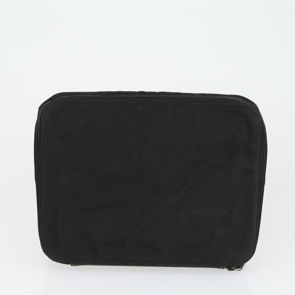GUCCI Hand Bag Nylon 2 Set Black Auth 164420