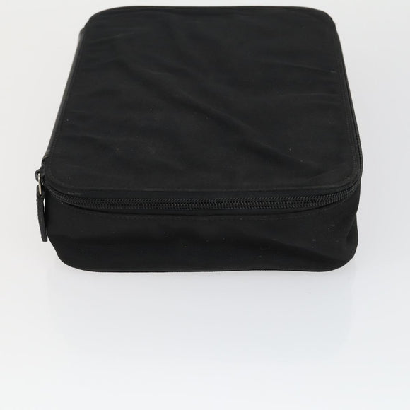 GUCCI Hand Bag Nylon 2 Set Black Auth 164420