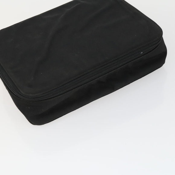 GUCCI Hand Bag Nylon 2 Set Black Auth 164420