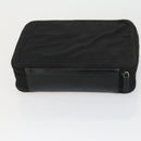 GUCCI Hand Bag Nylon 2 Set Black Auth 164420-14
