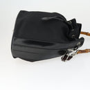 GUCCI Hand Bag Nylon 2 Set Black Auth 164420-4