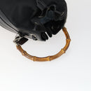 GUCCI Hand Bag Nylon 2 Set Black Auth 164420-5