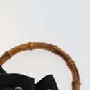 GUCCI Hand Bag Nylon 2 Set Black Auth 164420-6