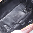 GUCCI Hand Bag Patent leather 2way Brown Gold Auth 164421-18