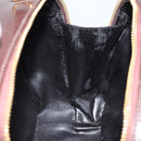 GUCCI Hand Bag Patent leather 2way Brown Gold Auth 164421-19