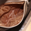 CELINE Macadam Canvas Boston Bag PVC Beige Gold Auth 164426-18