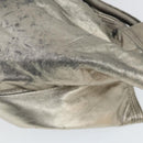 LOEWE Nappa Aire Anagram Hand Bag Leather Silver Auth 164428-16