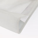 LOEWE Anagram Tote Bag Vinyl Leather White Silver Auth 164429-14