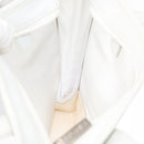 LOEWE Anagram Tote Bag Vinyl Leather White Silver Auth 164429-18