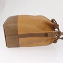 LOEWE Anagram Shoulder Bag Leather Brown Gold Auth 164430-3