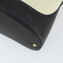 LOEWE Anagram Shoulder Bag Leather Light Beige Gold Auth 164431-10