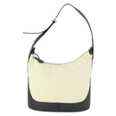 LOEWE Anagram Shoulder Bag Leather Light Beige Gold Auth 164431-13