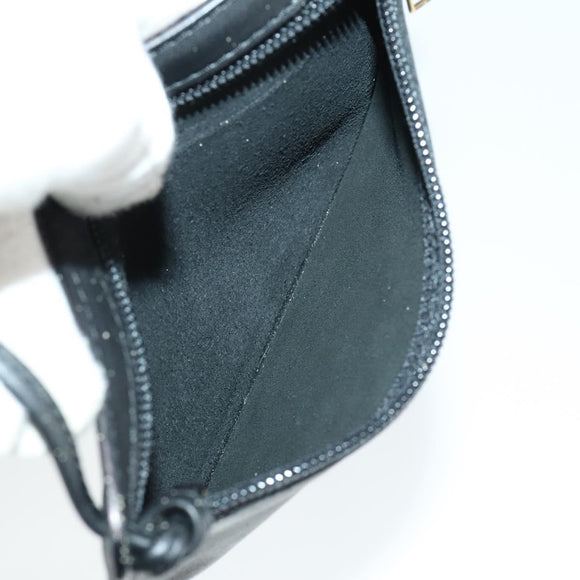 LOEWE Anagram Shoulder Bag Leather Light Beige Gold Auth 164431