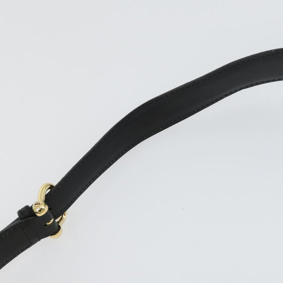 LOEWE Anagram Shoulder Bag Leather Light Beige Gold Auth 164431