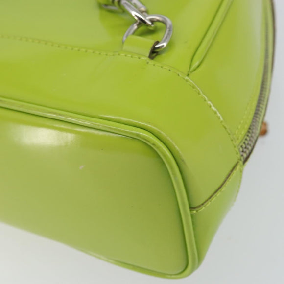 GUCCI Bamboo Backpack Patent leather Beige 003 2058 0030 Auth 164433