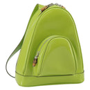 GUCCI Bamboo Backpack Patent leather Beige 003 2058 0030 Auth 164433-1