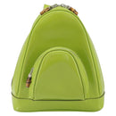 GUCCI Bamboo Backpack Patent leather Beige 003 2058 0030 Auth 164433-13