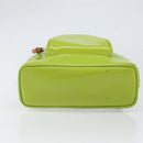 GUCCI Bamboo Backpack Patent leather Beige 003 2058 0030 Auth 164433-9