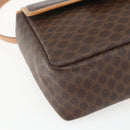 CELINE Macadam Canvas Hand Bag PVC Leather 2way Brown Gold Auth 164434-16
